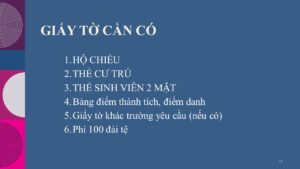 Giấy tờ cần có