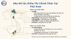 Các điểm thi tại Việt Nam