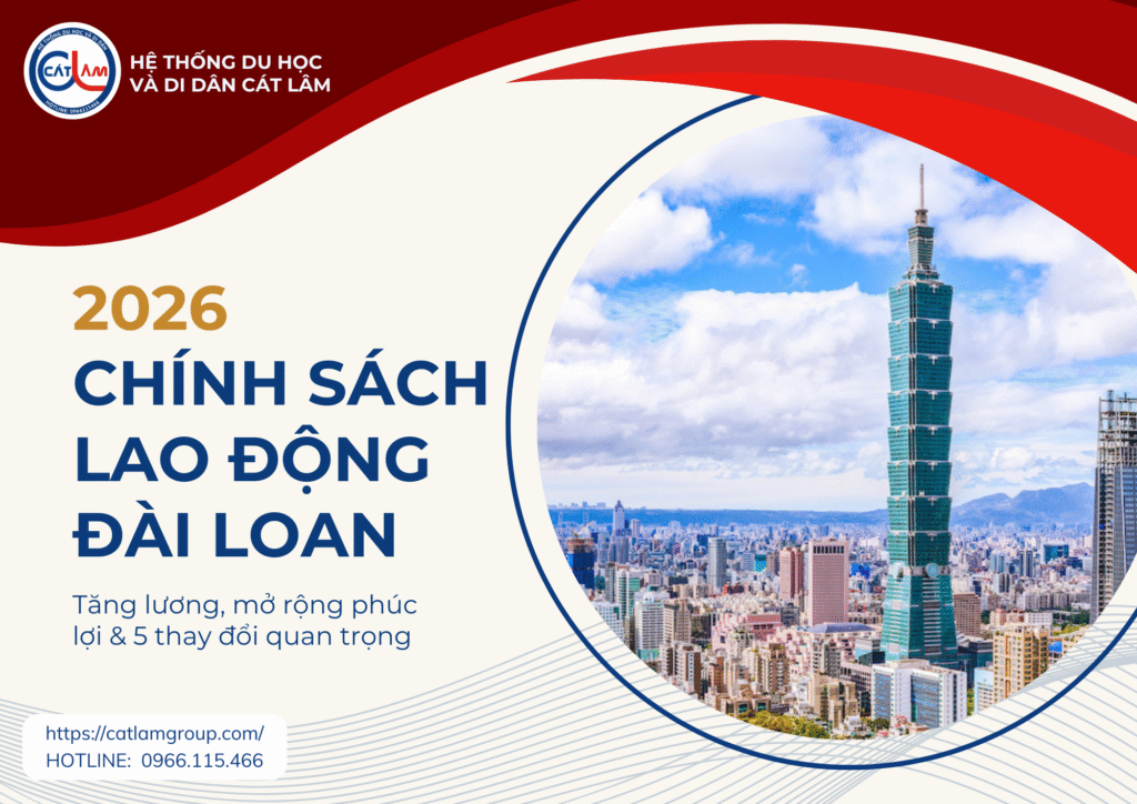 Chính sách lao động Đài Loan 2026: Tăng lương & phúc lợi